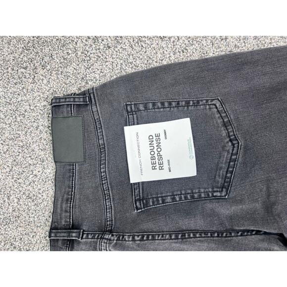 French Connection Soft Stretch Denim High Rise Skinny Charcoal Jeans size 10 - Picture 11 of 11